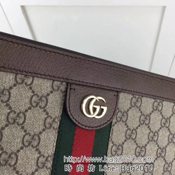 GUCCI古馳原單 新款專櫃品質高仿原單實物實拍503876 啡pvc配皮鏈條包 HY1022